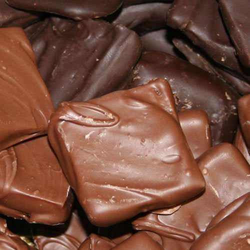 Mantorville Farms Butter Toffee Covered in Dark Chocolate gourmet artisanal candy squares