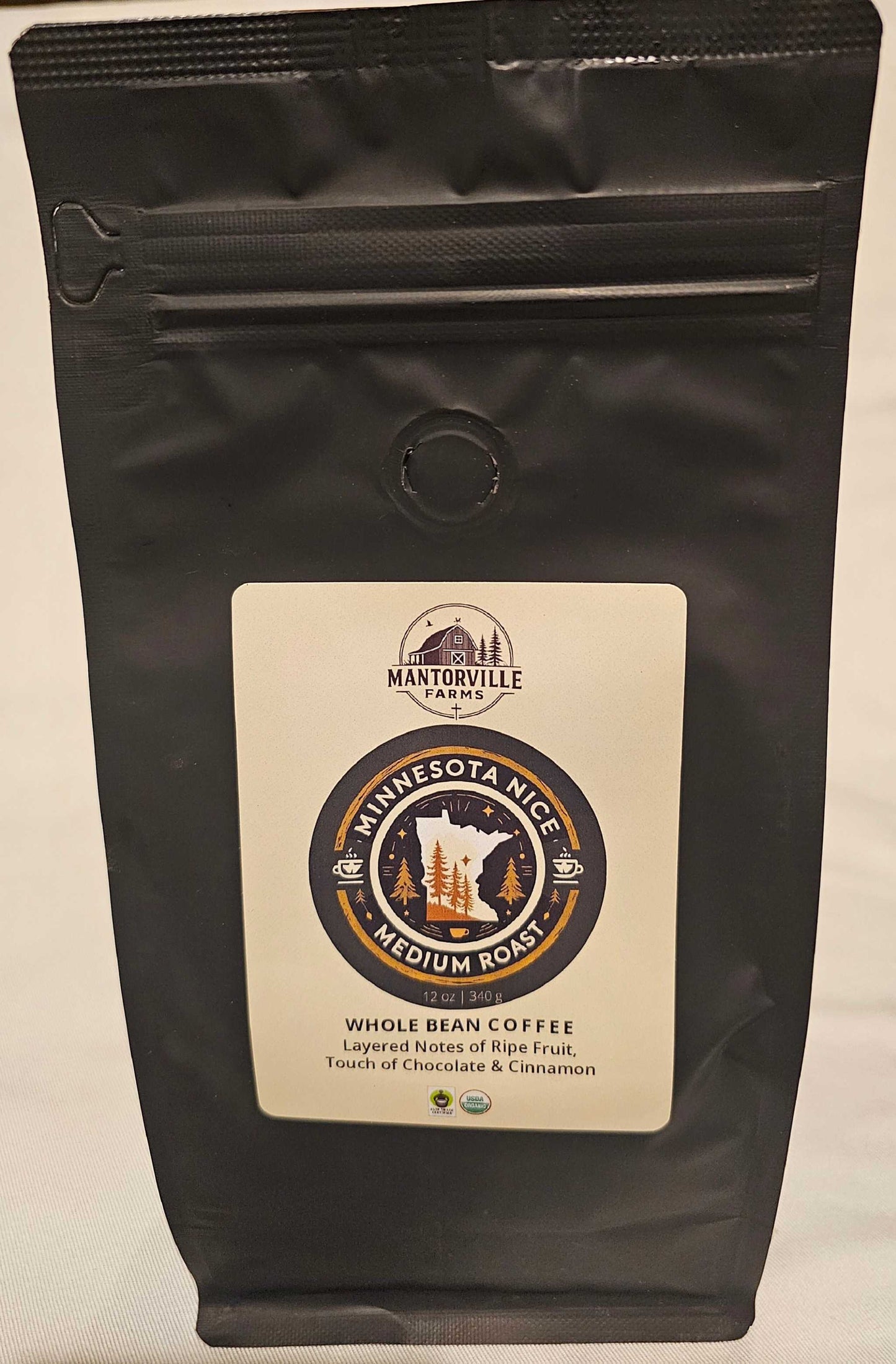 Minnesota Nice Medium Roast Coffee Organic, Fair Trade Kosher Certfied