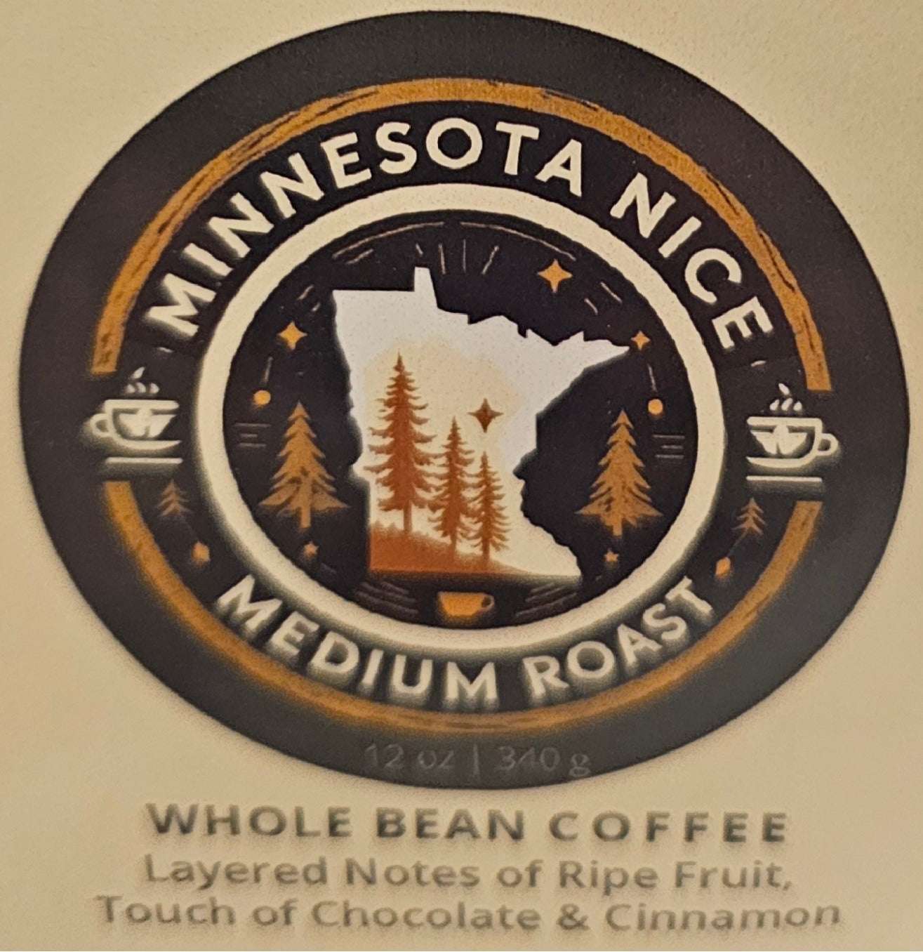 Nice Medium Roast Coffee Organic Guatemalan fair trade kosher certified in 12 oz bag