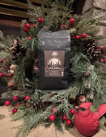 Mood Mender Organic Espresso Rich Medium Dark Roast Coffee for Perfect
